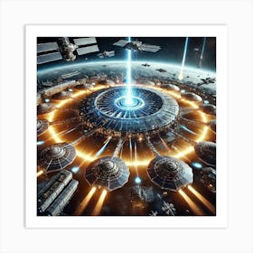 Orbital Defense Converted Art Print