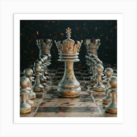 Chess Game Art Print