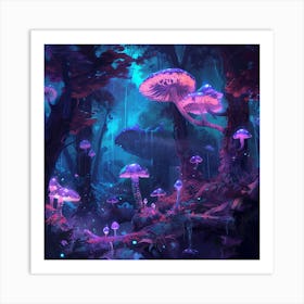 Psychedelic Forest Art Print