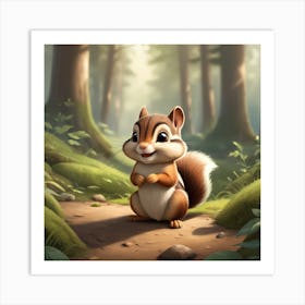 Adorable Chipmunk Art Print