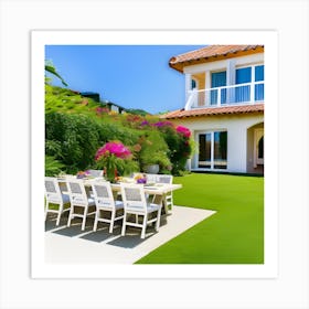 California Villa Art Print