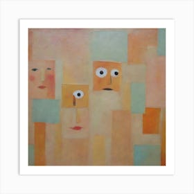 Three Faces 3 Art Print