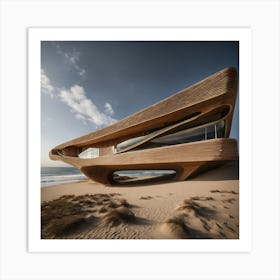 House At The Beach Art Print