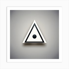 Black Triangle Symbol Art Print