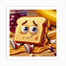 Toast And Jelly Art Print