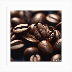 Coffee Beans 100 Art Print