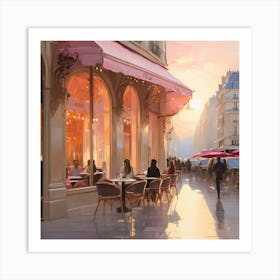 Paris At Sunset.3 Art Print