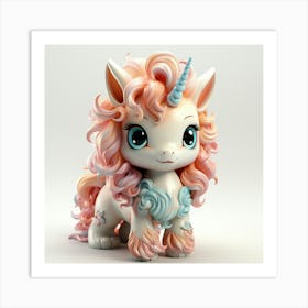 Unicorn 3d Print 1 Art Print