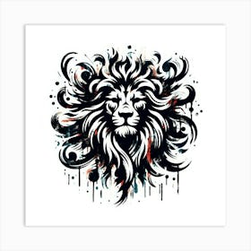 Lion Head 2 Art Print