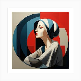 Bauhaus Turkish Woman 04 Art Print