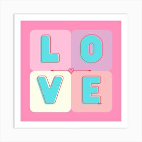 Love pink Art Print