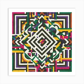 Geometric Pattern 15 Art Print