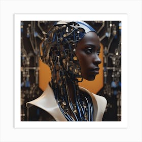 Robot Woman 54 Art Print