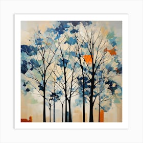 Abstract, Trees Art Print