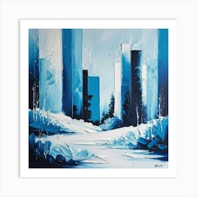 Blue City Art Print