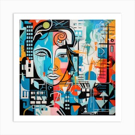 Abstract Cityscape 2 Art Print