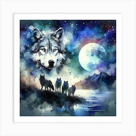 Creative Wild Animal Representation 78 Art Print