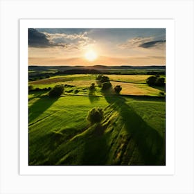 Sunset In The Countryside 14 Art Print