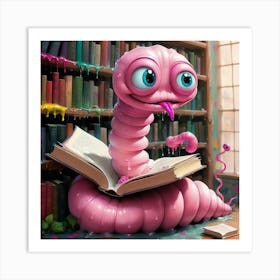 Pink Worm Art Print