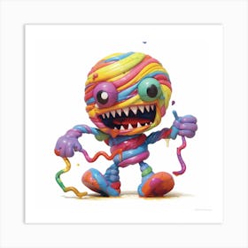 Sock Monster Art Print