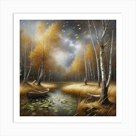 Autumn In The Woods 6 Art Print