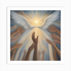 Angels In The Sky Art Print