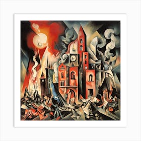 The Air Raid Art Print