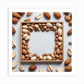 Almonds In A Frame 1 Art Print