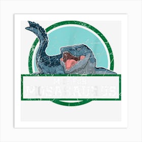 M Is For Mosasaurus Paleontologist Dinosaur 1 Art Print