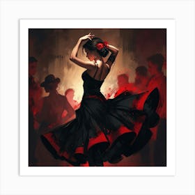 Flamenco Dancer Art Print