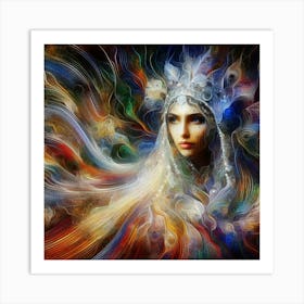 Psychedelic Woman Art Print