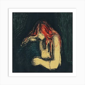 Red Haired Woman Art Print