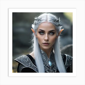 Elf woman Art Print