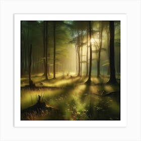 Dark Forest Art Print