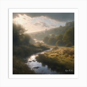 River Valley 1 Art Print