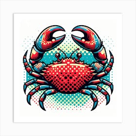 Crab Pop Art Art Print