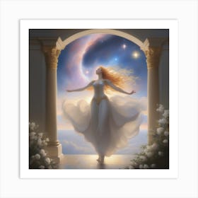 Angel In The Sky Art Print