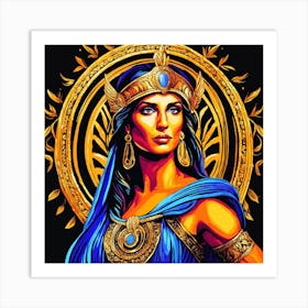 Athena Portrait Painting (3) Art Print