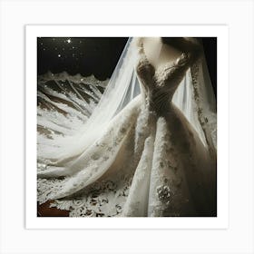 Beautiful Wedding Dress 1 Art Print