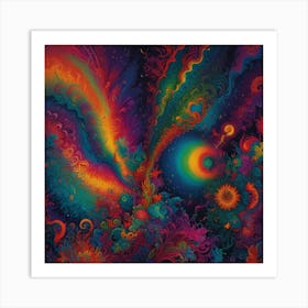 Multicolors Painting Art Print