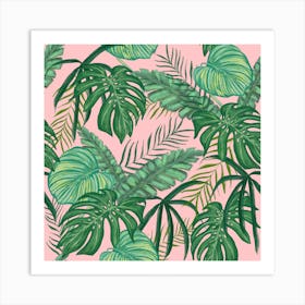 Tropical Leaves 1 Art Print