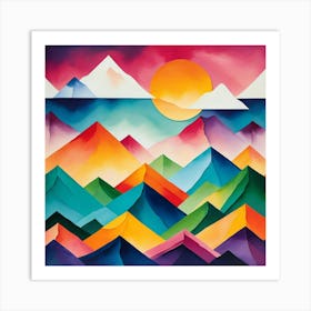 Mountains In The Sky 1 Art Print