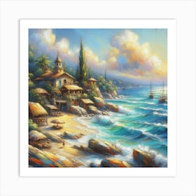 Rocky Shore Art Print