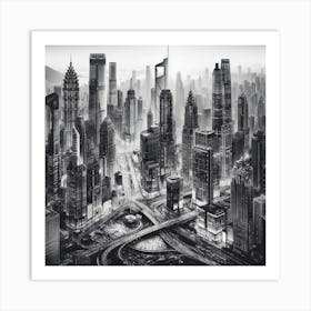 Cityscape 54 Art Print