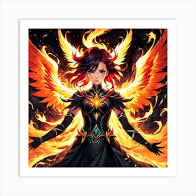 A Phoenix Rising From The Ashes Embodying Rebirth And Resilience 1 Art Print