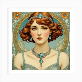 Deco Woman 26 Art Print