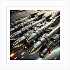 Valkyrie Assault Fighter Missile Pods Art Print