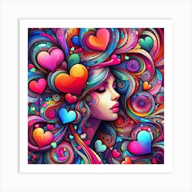 Psychedelic Art, Abstract Art Art Print