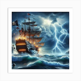 Pirates ship 1 Art Print