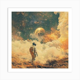 Astronaut In Space 1 Art Print